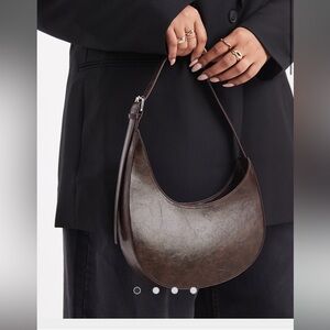 Asos Brown Leather Shoulder Bag